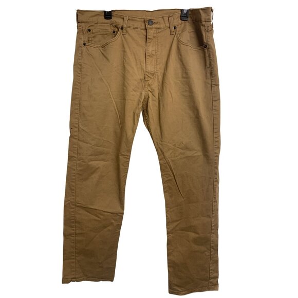 Levi Strauss Khaki 505 Jeans Size 38X32 - Picture 1 of 7